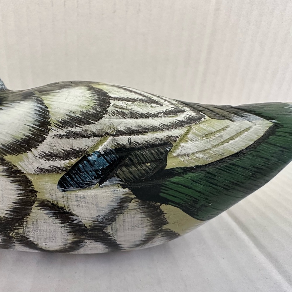 Handcrafted Wooden Duck Figurine - Picture 5 of 14